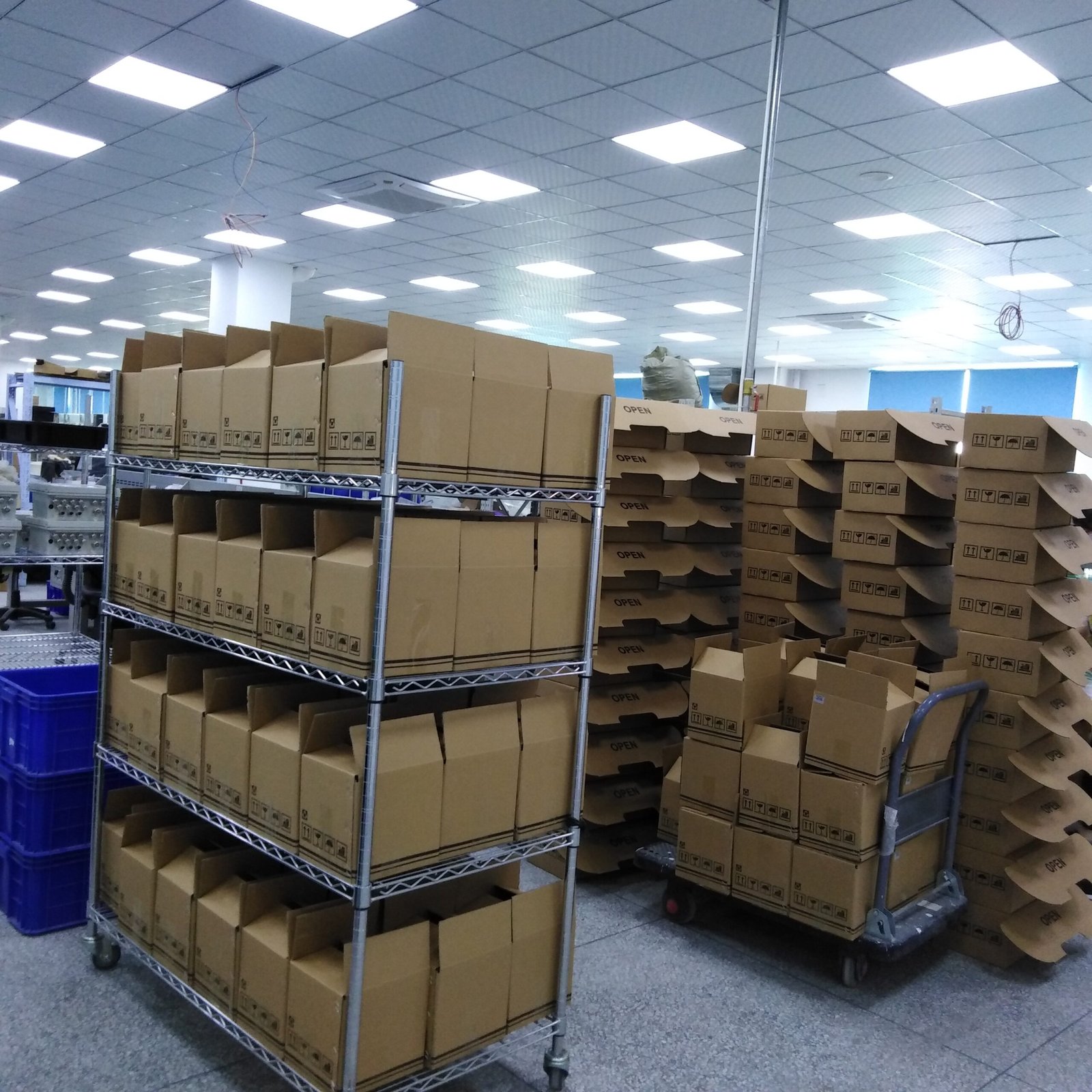 Factory packing and production area for multiparameter water quality controller equipment